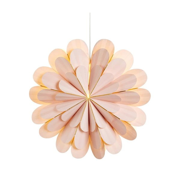 Ružová závesná vianočná svetelná dekorácia Marigold – Markslöjd