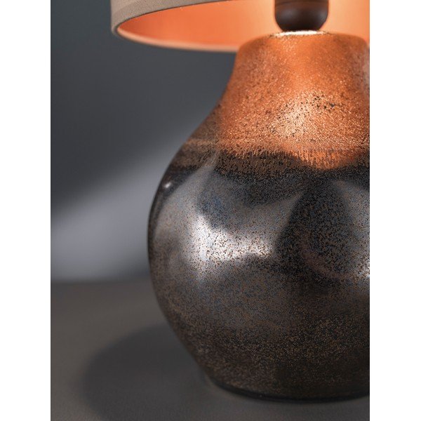 Hnedá stolová lampa Fischer & Honsel Bollo-image-1