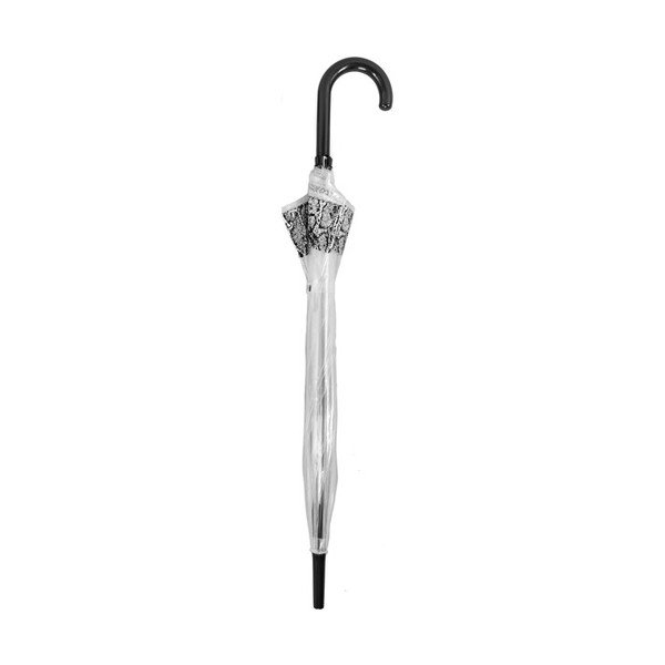 Transparentný tyčový dáždnik s automatickým otváraním proti vetru Ambiance Snake Skin, ⌀ 84 cm-image-1
