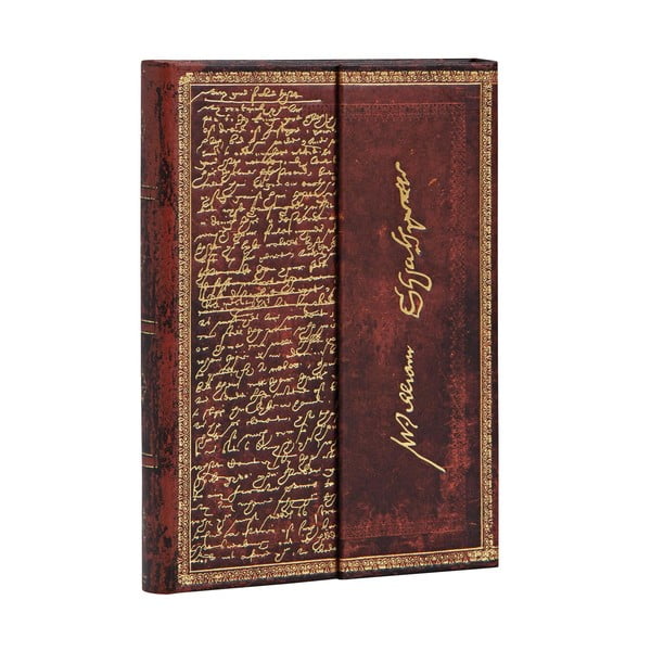 Linkovaný zápisník s tvrdou väzbou Paperblanks Shakespeare, 10 x 14 cm