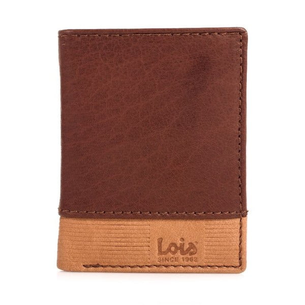Kožená peňaženka Lois Brownie, 8,5x10,5 cm
