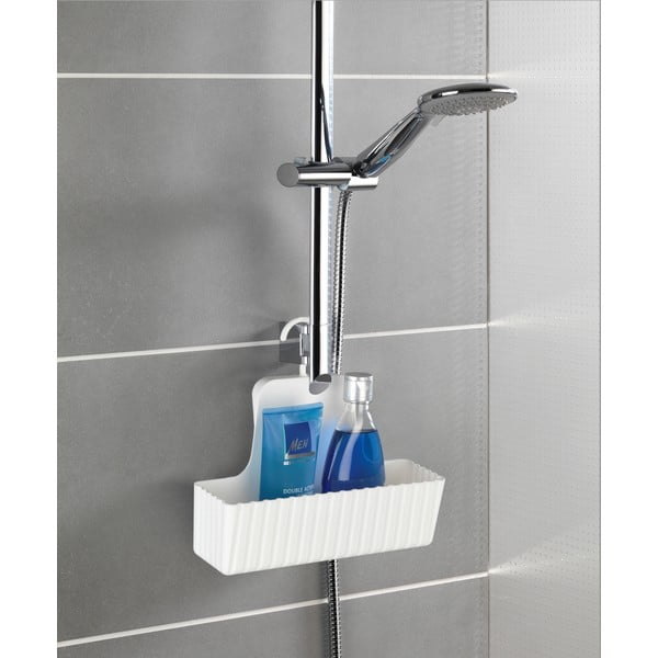 Biela závesná kúpeľňová polička Minas - Allstar-image-4