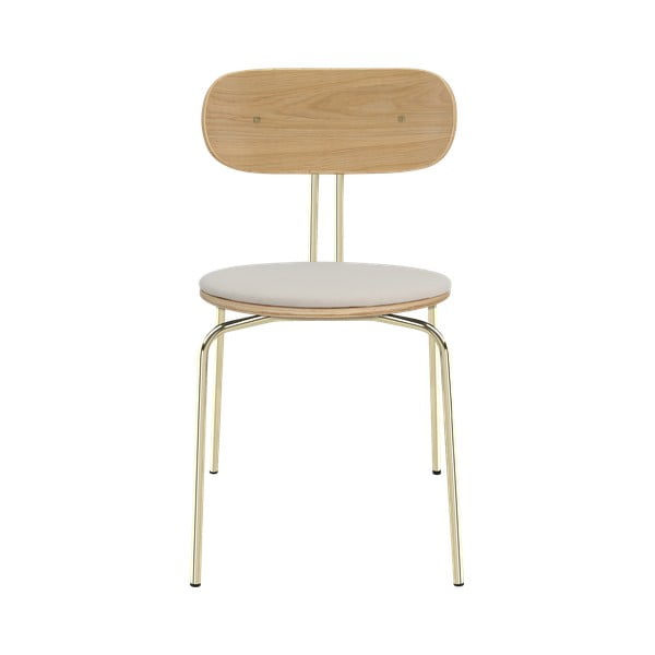 Jedálenská stolička v krémovo-zlatej farbe Curious - UMAGE-image-2