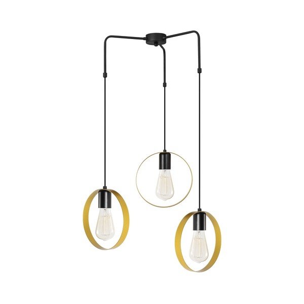 Čierne kovové závesné svietidlo Opviq lights Kosmos-image-4