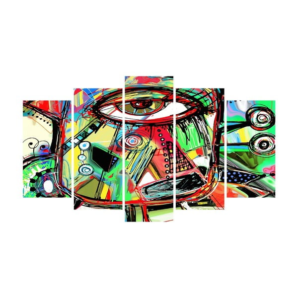 Viacdielny obraz na plátne Abstraktné oko