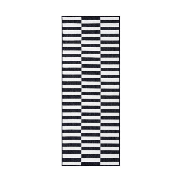 Čierno-biely behúň 80x300 cm Viela – Hanse Home