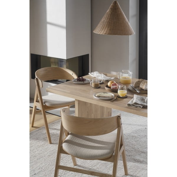 Jedálenské stoličky v súprave 2 ks v prírodnej farbe Waterton - Rowico-image-1