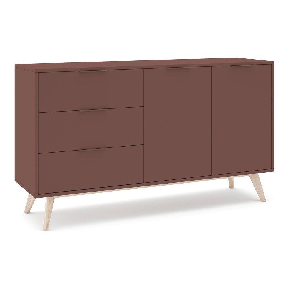 E-shop Matná komoda v terakotovej farbe 140x81x40 cm Campus – Marckeric