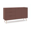 Matná komoda v terakotovej farbe 140x81x40 cm Campus – Marckeric