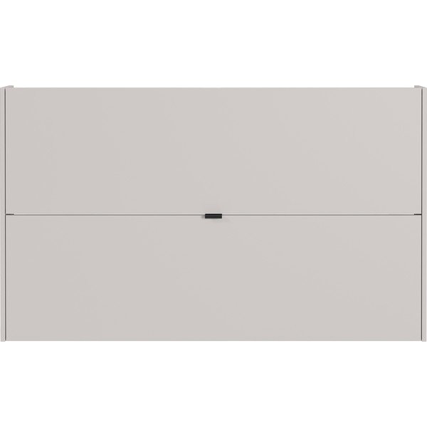 Krémovobiela výklopná/závesná skrinka na topánky v dekore duba 140x83x18 cm Ameca – Germania-image-2