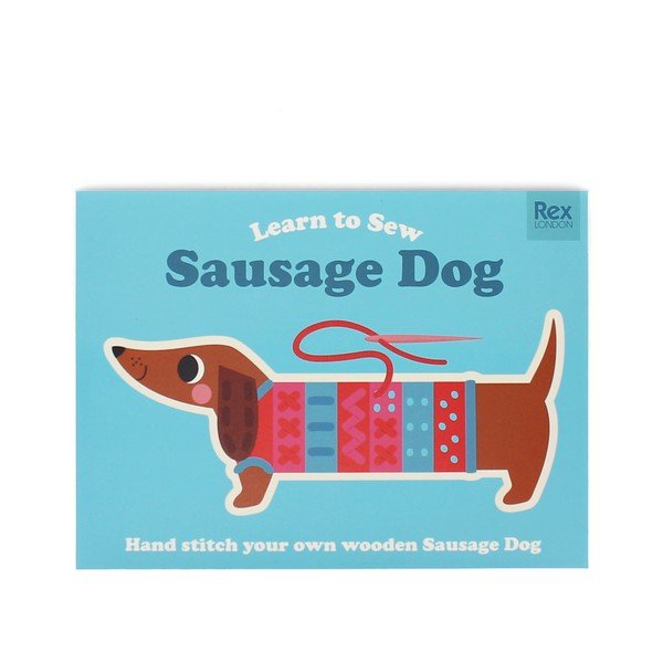 Súprava na vyšívanie Sunny Sausage Dog – Rex London