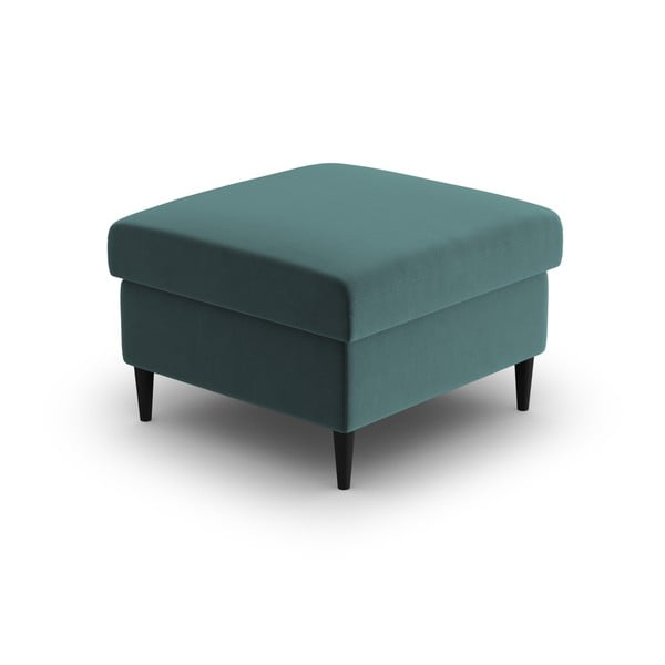 Zamatová podnožka v petrolejovej farbe Kyoto – Cosmopolitan Design-image-2