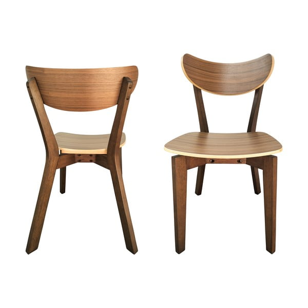 Hnedá jedálenská stolička Roxby – Actona-image-2