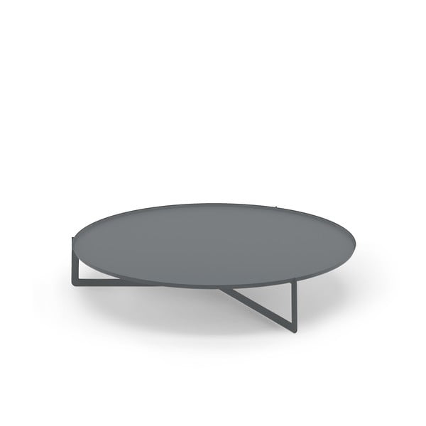 Sivý konferenčný stolík MEME Design Round, Ø 120 cm