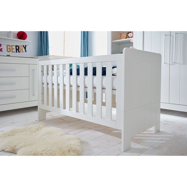 Biela detská postieľka Pinio Calmo, 120 × 60 cm-image-1