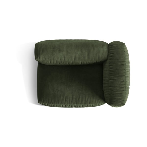 Zelený zamatový modul pohovky (pravý roh) Martina – Micadoni -image-3