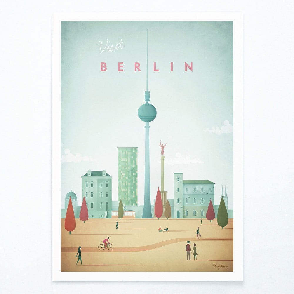 Plagát Travelposter Berlin, 50 x 70 cm