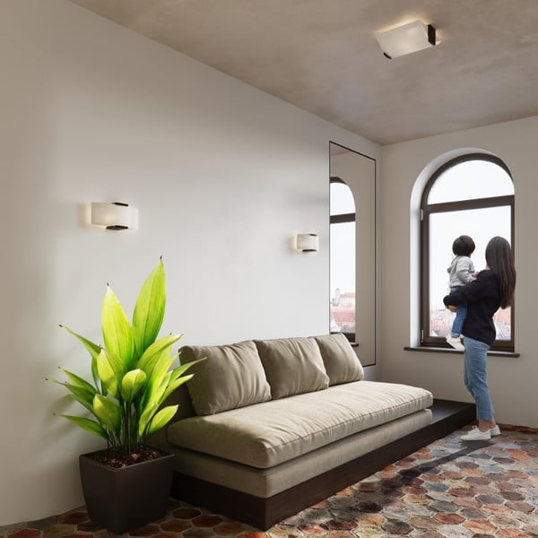 Biele nástenné svietidlo Eva – Sollux-image-3