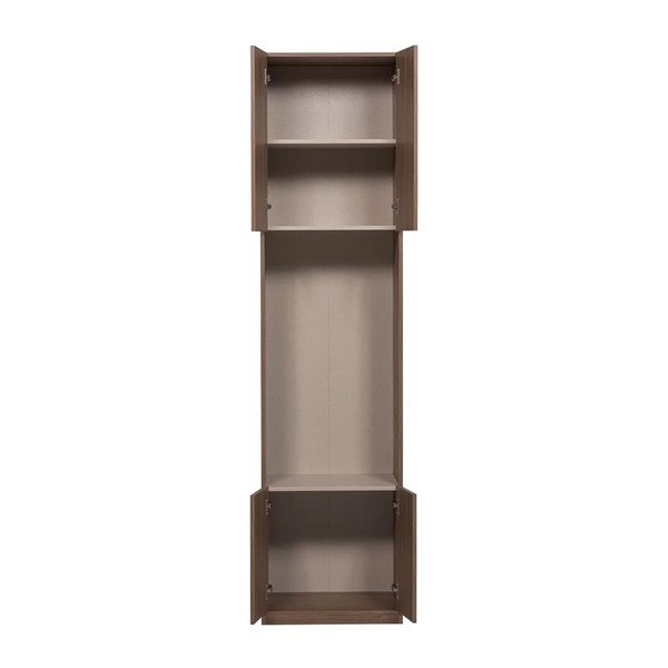 Modulárna skrinka v tmavo prírodnej farbe 54x215 cm Build – WOOOD-image-3