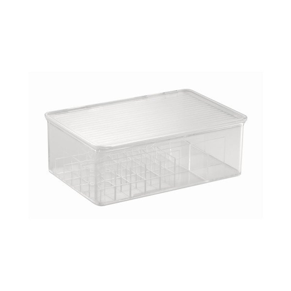Organizér InterDesign Clarity Lipstick & Cosmetic Box, 27,5 × 18,5 × 9,5 cm-image-1