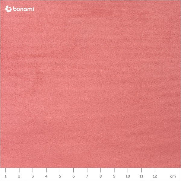 Koralovoružový zamatový puf Actona Doria, ⌀ 60 cm-image-4