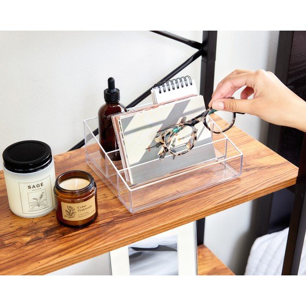 Kúpeľňový organizér na kozmetiku z recyklovaného plastu Nail Station - iDesign-image-1