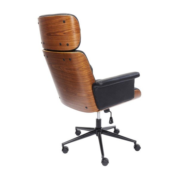 Čierna kancelárska stolička Kare Design Check Out-image-3