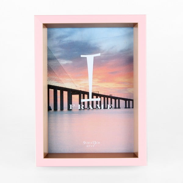 Ružový fotorámik Juliana Impressions Pink & Gold, 10,7 x 14,5 cm