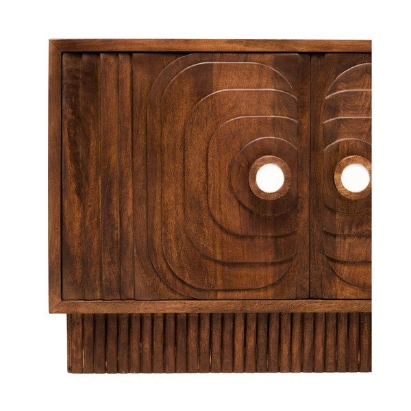 Komoda z mangového dreva v tmavo prírodnej farbe 40x75x116 cm Sangar – Premier Housewares-image-4