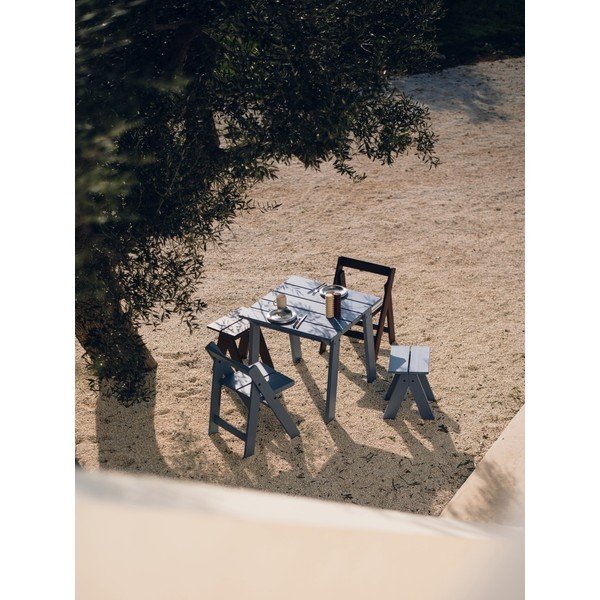 Modrá drevená záhradná stolička Navo – noo.ma-image-3