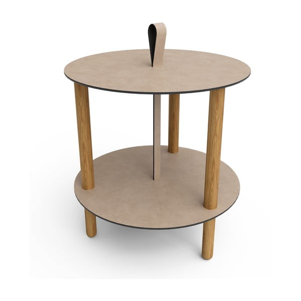 Okrúhly odkladací stolík ø 48 cm Strap L Bull – LIND DNA