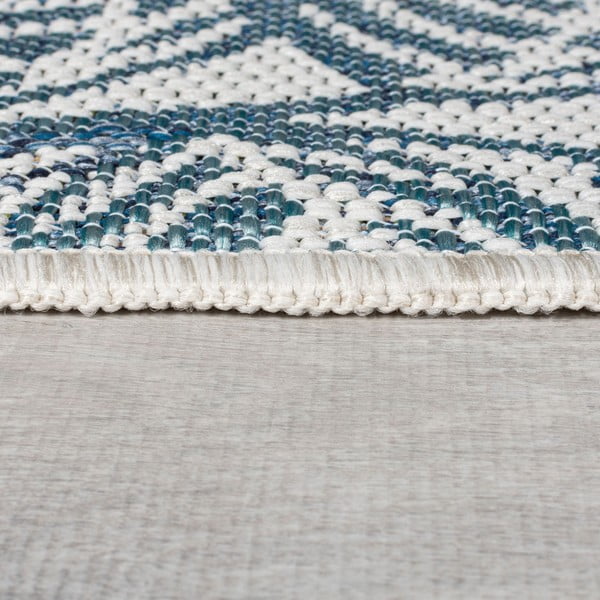 Zeleno-modrý vnútorný a vonkajší koberec 200x290 cm Bella Leaf – Flair Rugs-image-4