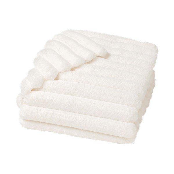 Krémová deka z mikroplyšu 180x220 cm Boudoir – douceur d'intérieur