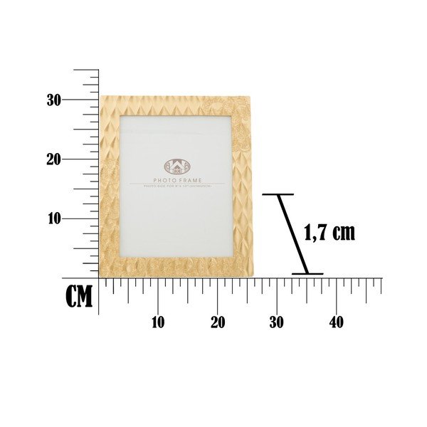 Žltý fotorámik v živicovom ráme Mauro Ferretti Glam Carving, 26 × 31,3 cm-image-3