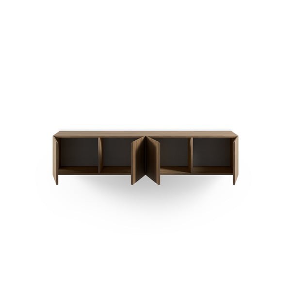 TV stolík v dekore duba v prírodnej farbe 180x38x35 cm Daroca – Marckeric-image-2