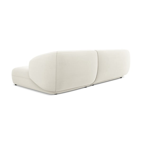 Biela zamatová rohová pohovka (pravý roh) Moana – Makamii-image-2