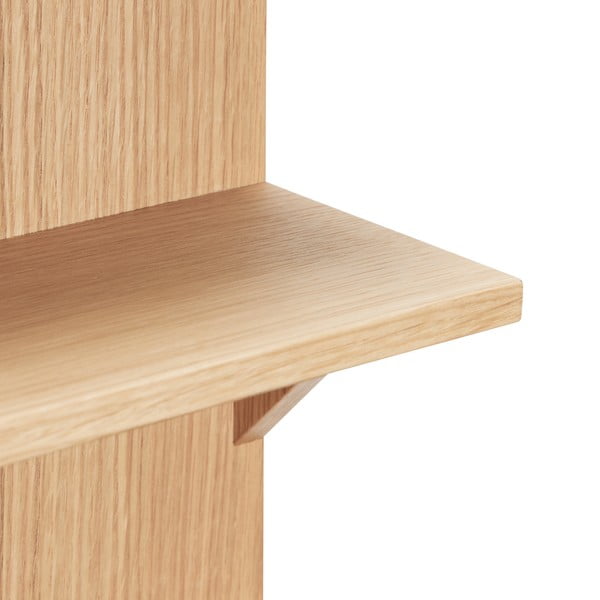 Poschodová polica v dekore duba v prírodnej farbe 40 cm Straight – Hübsch-image-4
