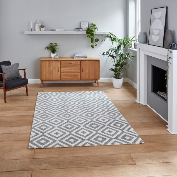 Sivý koberec Think Rugs Brooklyn Dice, 160 x 220 cm-image-1