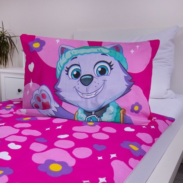 Ružové bavlnené detské obliečky do postieľky 100x135 cm Paw Patrol "Pawsome friendships grow" – Jerry Fabrics-image-4