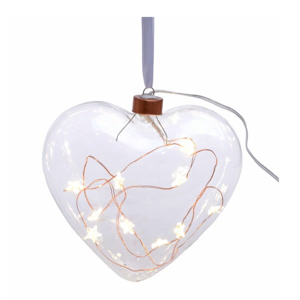 Závesná svietiaca LED dekorácia Ewax Heart