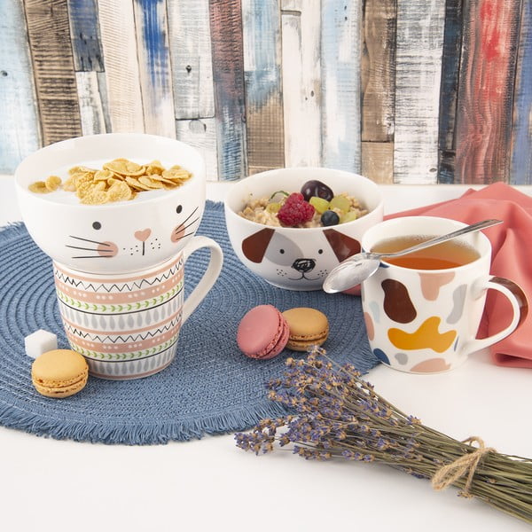 Porcelánová súprava hrnčeka a misky 2 ks 350 ml – Orion-image-1