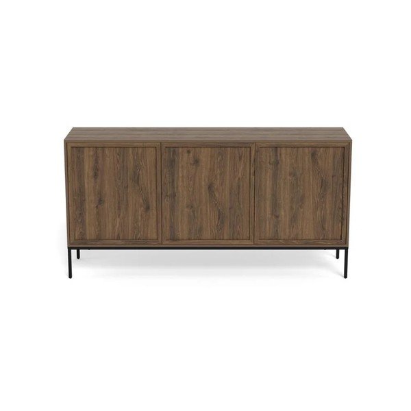 Komoda v dekore duba v tmavo prírodnej farbe 158x80x40 cm Palmdale – Actona-image-2