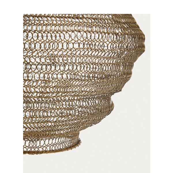 Závesné svietidlo v zlatej farbe s kovovým tienidlom ø 30 cm Sarraco – Kave Home-image-4