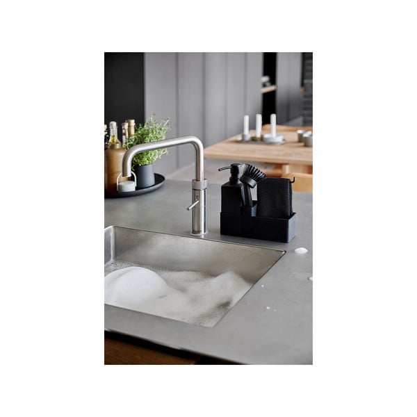 Čierny plastový/silikónový stojan na umývacie prostriedky Singles – Zone-image-1