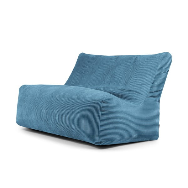 Modrý menčestrový sedací vak Sofa Seat Lounge – SLOWDOWN
