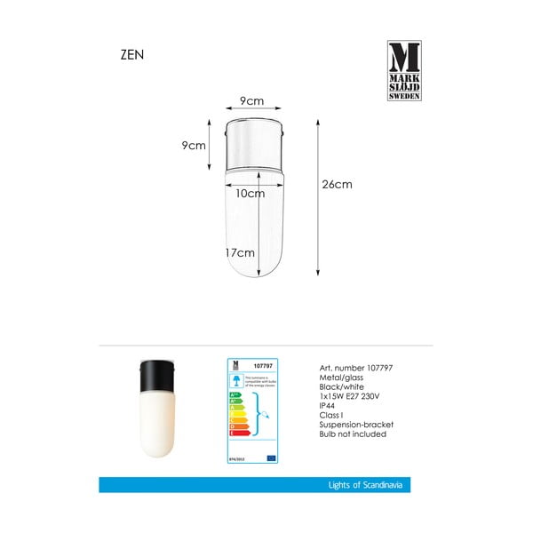 Čierne stropné svietidlo Markslöjd Zen Ceiling Black-image-2