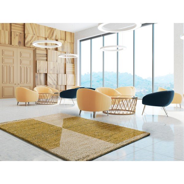 Horčicovožltý koberec Universal Ikone, 60 x 110 cm-image-1