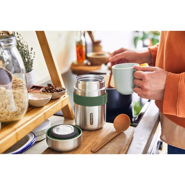 Termoska na jedlo z nehrdzavejúcej ocele v striebornej farbe 400 ml – Black + Blum-image-1