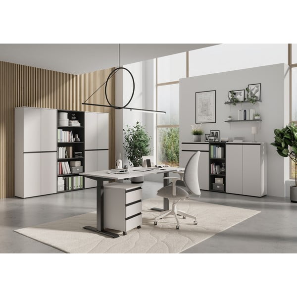 Krémová šatníková skriňa 81x197 cm Bedano – Germania-image-4