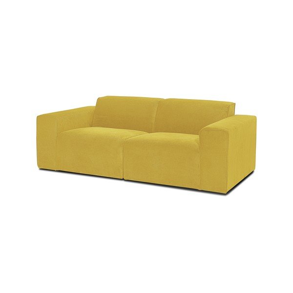 Žltá menčestrová pohovka 202 cm Sting - Scandic-image-2
